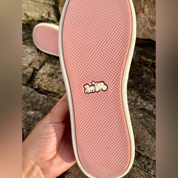 COACH Floral Signature Khaki/Pink Slipon Sneakers SZ 6.5 - Picture 2 of 7